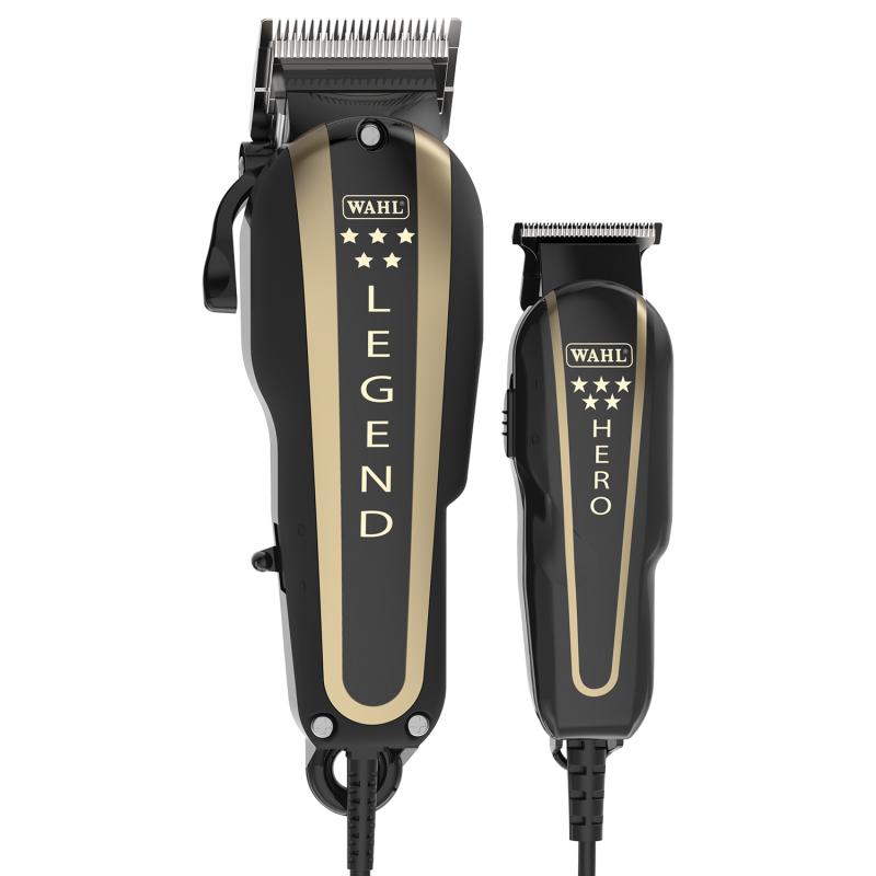 KIT DUAL DE MÁQUINAS BARBER COMBO WAHL LEGEND Y HERO 8180108